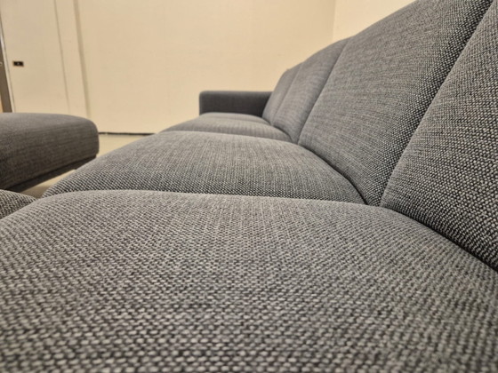 Image 1 of Montel Star - Canapé d'angle - Gris - Pouf - Design - Canapé en forme de U