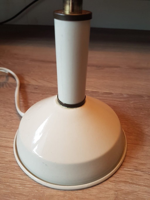 Laiton vintage Mid Century - Émail - blanc cassé
