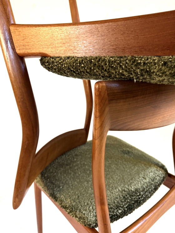 Image 1 of 4x restored dining room chair, Viborg Stolefabrik '60
