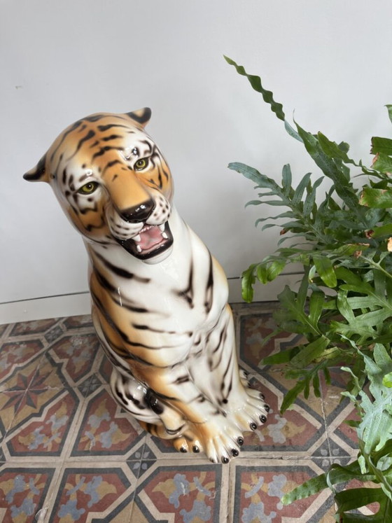 Alfeo, Great Italian Ceramic Tiger – Ceramiche Boxer, Decorative Objects (photo 3 of 13)
