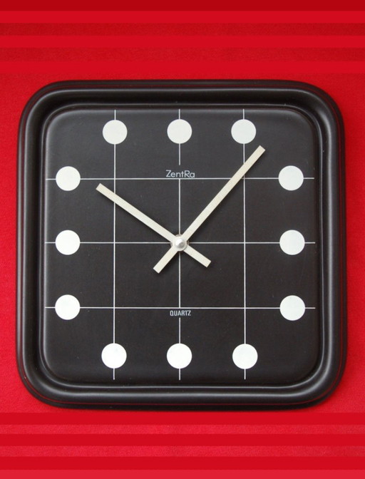 Vintage ceramic wall clock, Germany 1950s