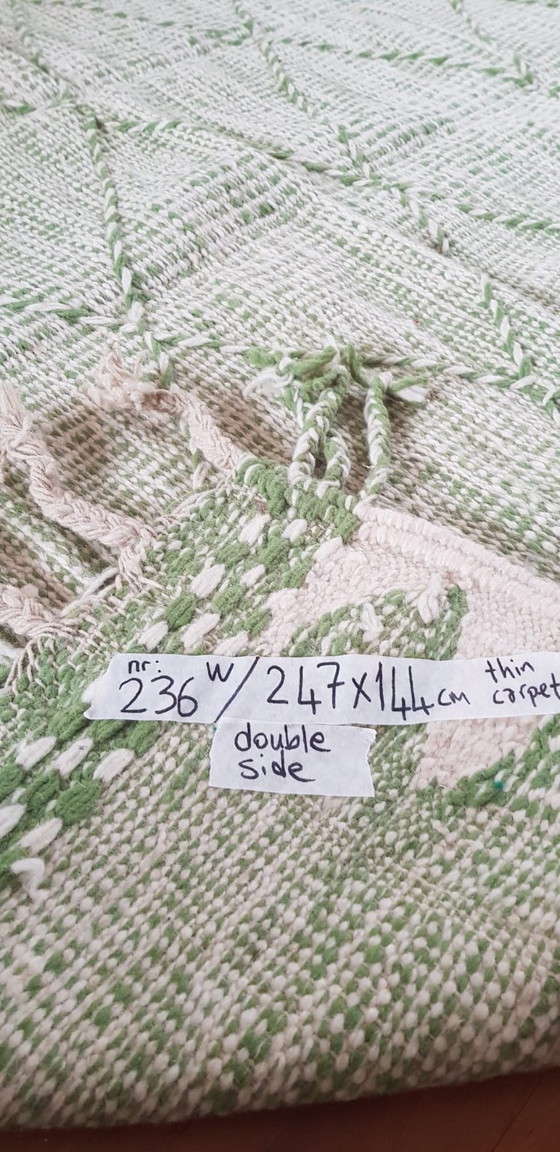 Image 1 of Handgeknoopt Berber kleed wol 247x144