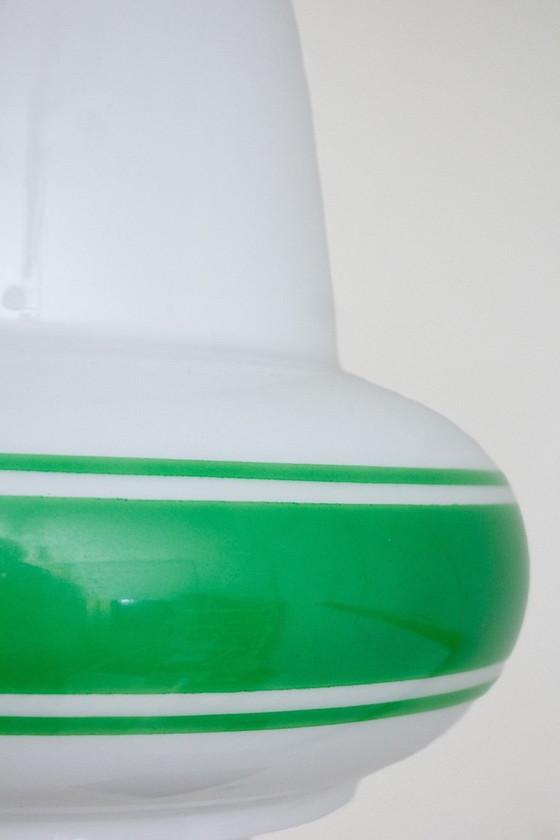 Image 1 of Lampada a sospensione vintage in stile Art Déco italiano degli anni '50