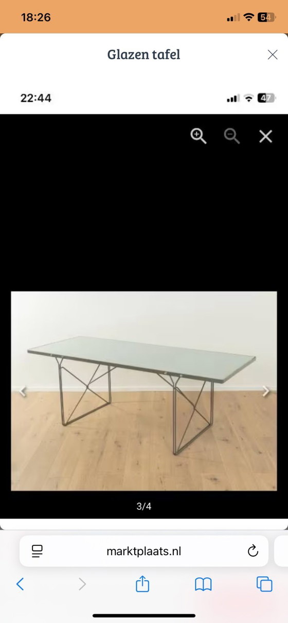 Image 1 of Glass table