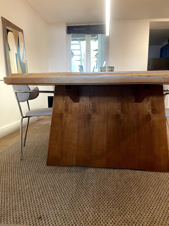 Image 1 of Massief houten eet- of vergadertafel in Soho Home-stijl - 240x100 cm