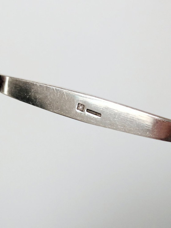 Image 1 of Lot de 6 repose-couteaux Christofle en métal argenté, décoration de table Art nouveau française