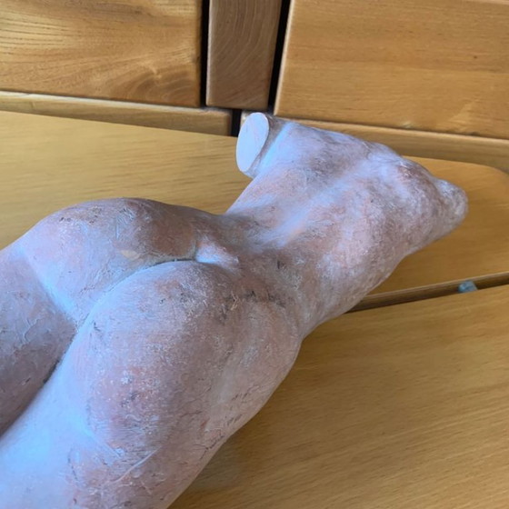 Terracotta female nude Sculpture signed Jean Portal, Ceramic, Beige, Vintage (photo 10 of 15)
