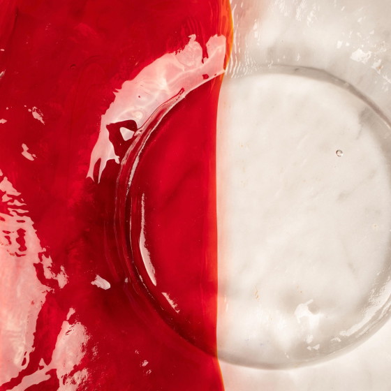 Renato Toso Murano Glas Valet Tray, Rot & Transparent, Italien, 1960er – Dekorative Objekte (photo 21 of 23)