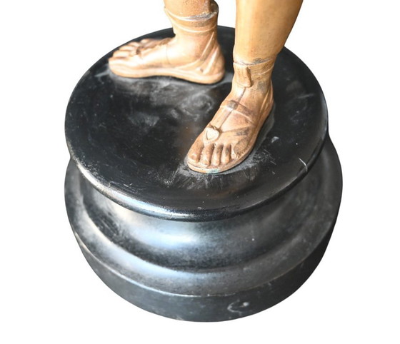 Image 1 of Grand Tour – Bronzeskulptur, die den Mars darstellt, Italien, 19. Jahrhundert