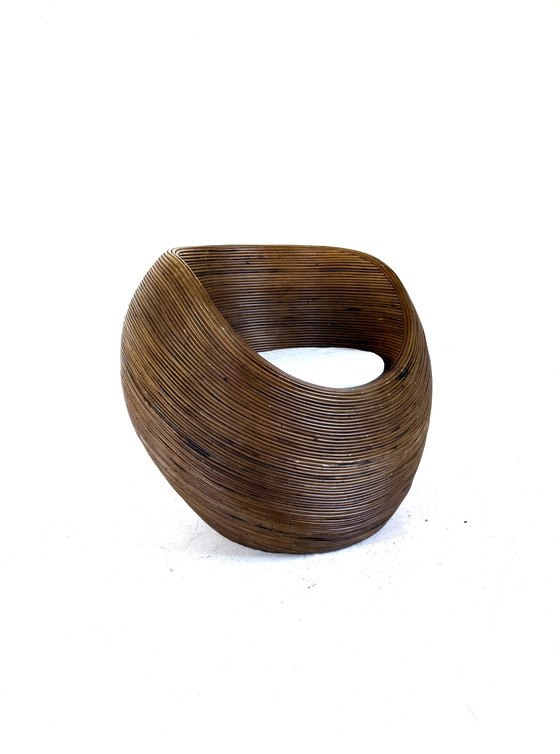 Image 1 of Poltrona vintage in vimini, Gabriella Crespi '80