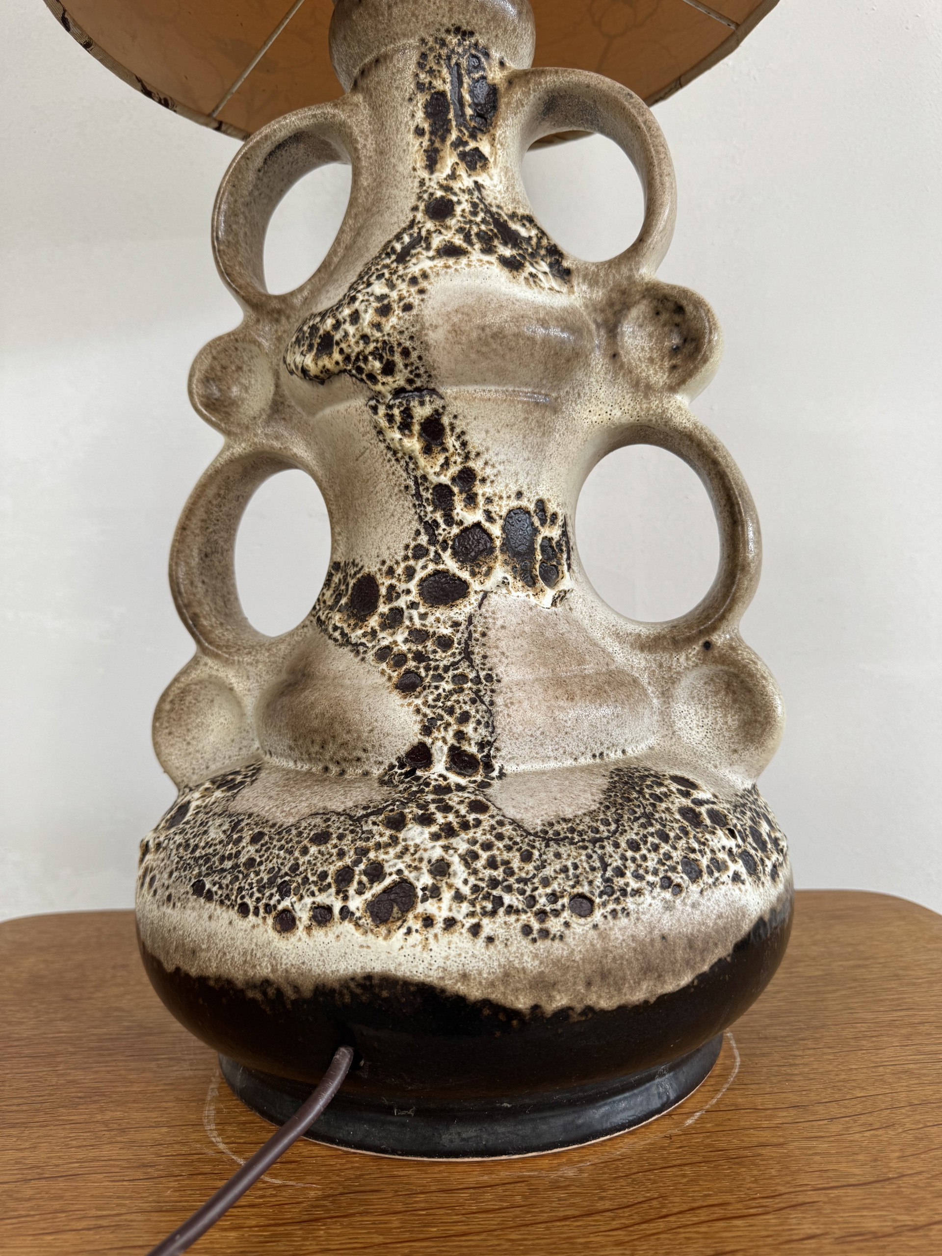 Steinbach Leuchten Ceramic Table Lamp – West German Mid-Century