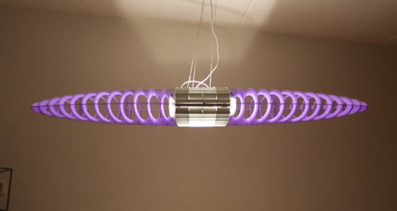Image 1 of Titania Queen Luceplan D17Q suspension XL 140cm violet rouge vert