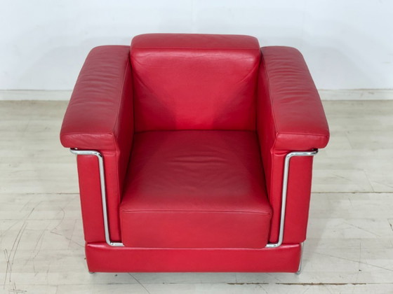 Image 1 of Prachtige Züco Carat leren fauteuil, rood