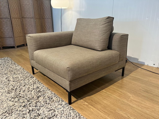 Fauteuil Beige Aikon / Element - Pieds noirs mats