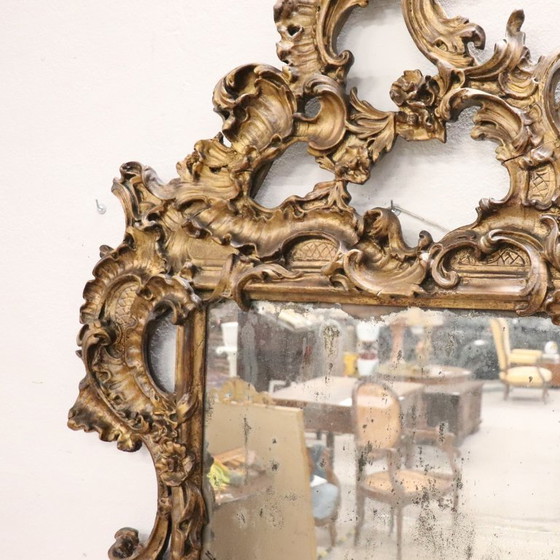 Image 1 of Antique large wall mirror, Italy late 19th century