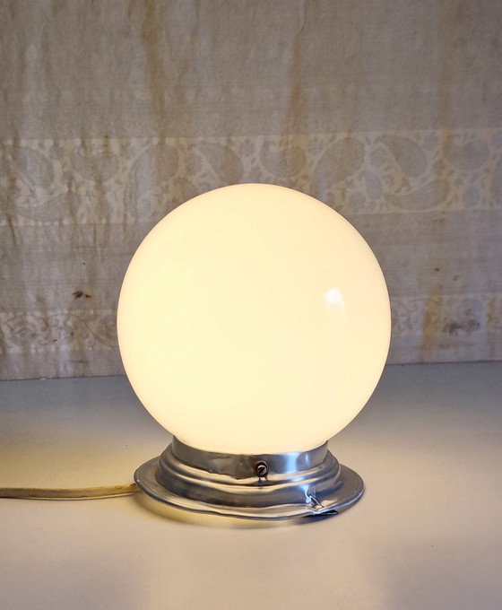 Opaline globe ceiling or wall light - mid. 20th century – Ceiling lights, Glass (photo 3 of 8)