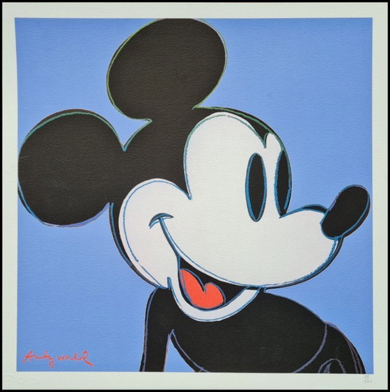 Image 1 of D'après Andy Warhol, Mickey Mouse, années 1980, lithographie