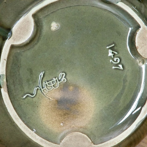 Image 1 of Vaso antico in stile Art Nouveau firmato Gustave de Bruyn Fives-Lille