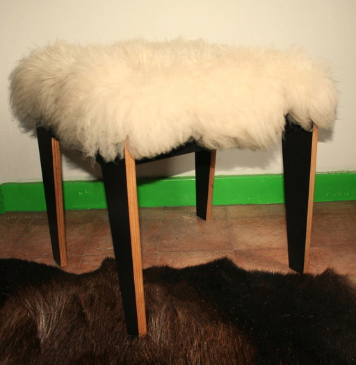 Banco/mesa auxiliar elegante de lana