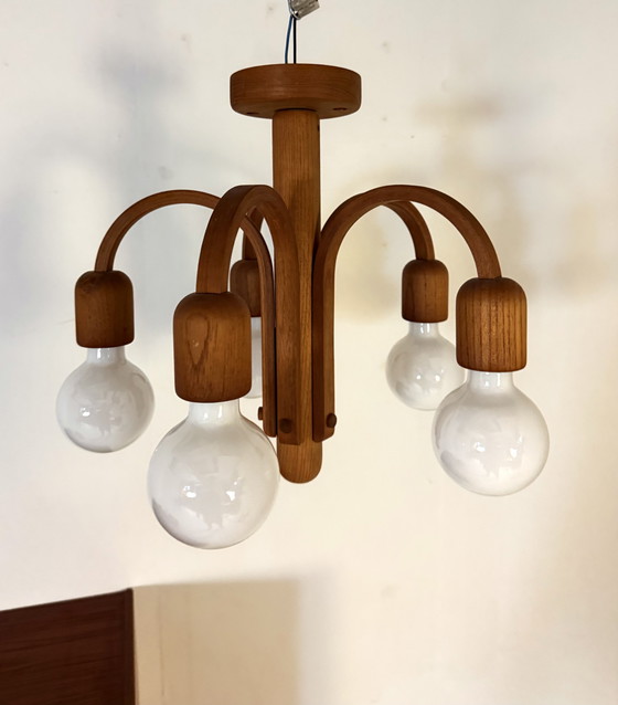 Image 1 of Vintage teakhouten plagonnière ‘Candela’, Domus ‘80