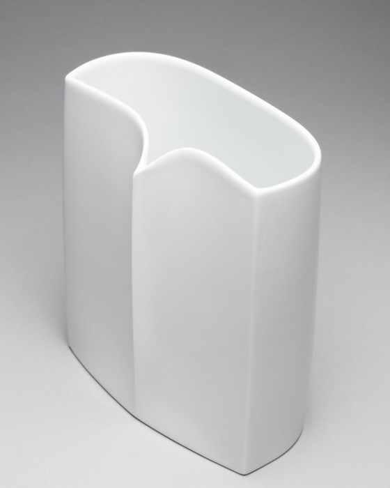 Image 1 of Rosenthal Porcelain Curated Set Wolf Karnagel “Owl” Vases & Jan van der Vaart