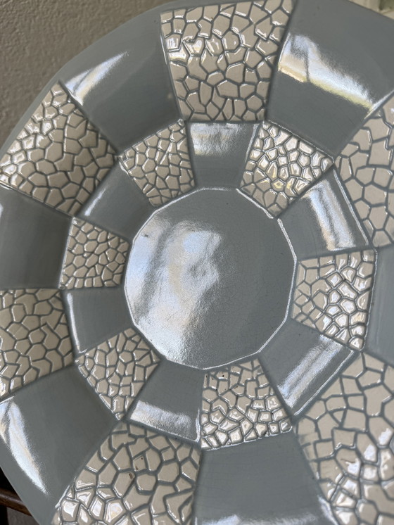 Image 1 of Plato con base de cerámica Art Déco