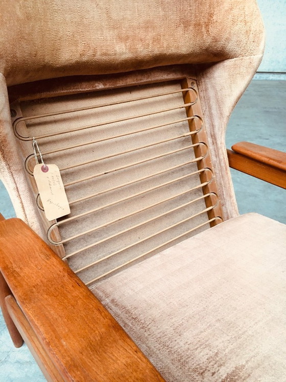 Image 1 of Set di poltrone con schienale ad ala in stile scandinavo di metà secolo, Danimarca, anni '60