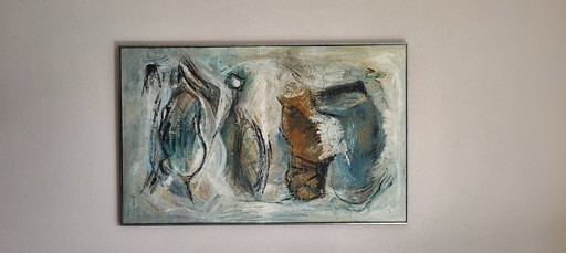 Abstract painting Iris Bouwmeester - Organic forms