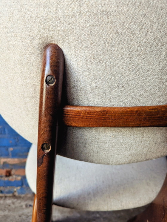 Image 1 of Vintage Teak Scissor Chair - Louis Van Teeffelen - 1960