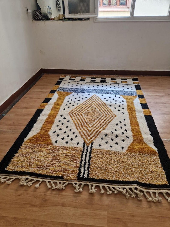 Handgewebter Naturwollteppich, traditionelle Handwerkskunst, 150/250 cm – Alberto Bazzani, Teppiche & Läufer (photo 3 of 6)