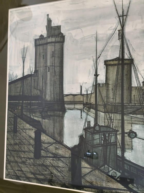 Bernard Buffet Impresión La Rochelle Ed. Galería Garnier Braun 1960 – Litografías y grabados, Wood (photo 4 of 12)