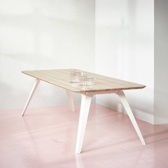 Image 1 of Table à manger Fold de Bas Vellekoop pour Puik Design, cadre blanc