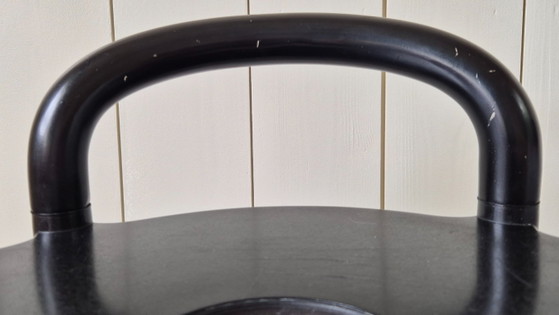 Image 1 of Ensemble vintage de deux tabourets noirs POLO Kartell