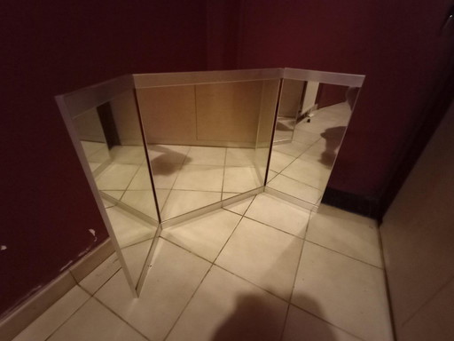 Vintage bathroom triptych mirror "Knitter©duro"