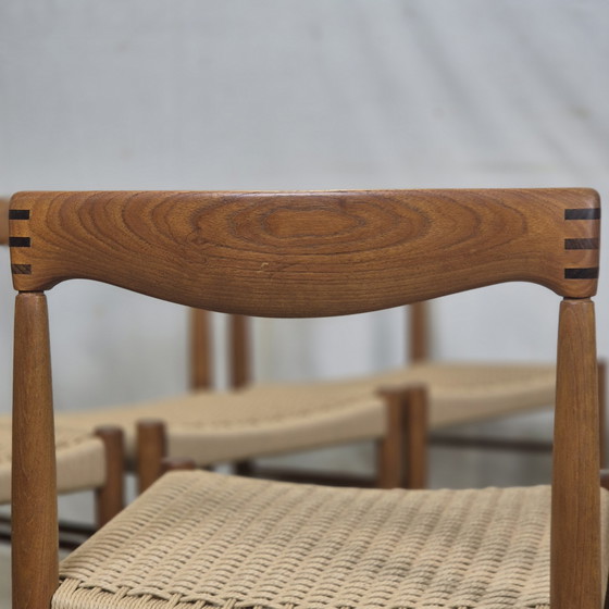 Image 1 of H.W. Klein, sedie danesi vintage Bramin, nuove in corda di carta