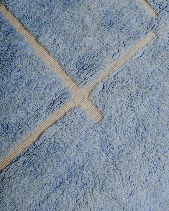 Tapis berbère marocain en laine naturelle 250 cm x 200 cm – Cotton (photo 3 of 8)