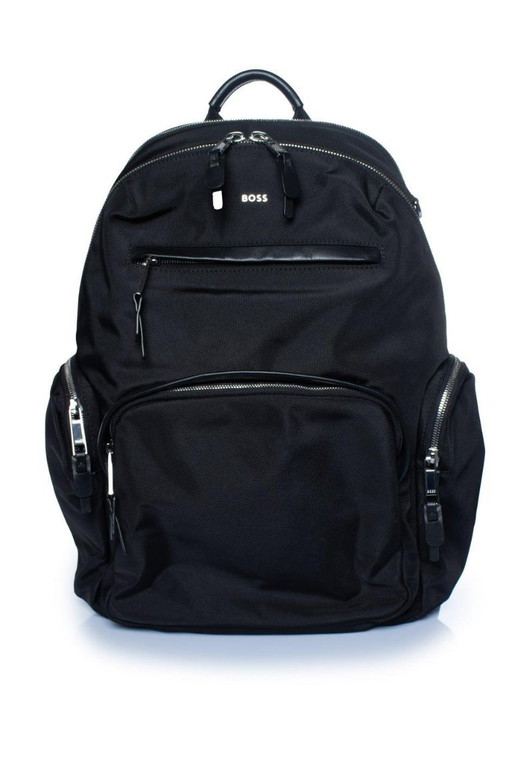 BOSS, Rucksack mit Lederdetails