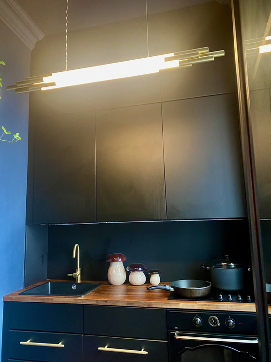 Image 1 of Lampada moderna in ottone tubolare