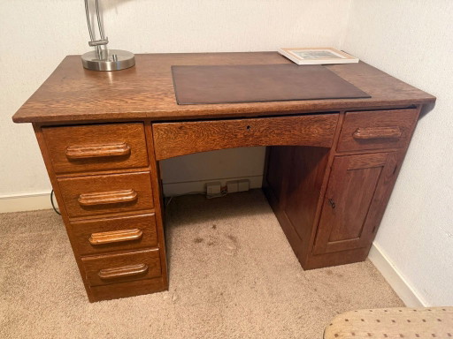 Solid Wood Desk with Ample Storage Space