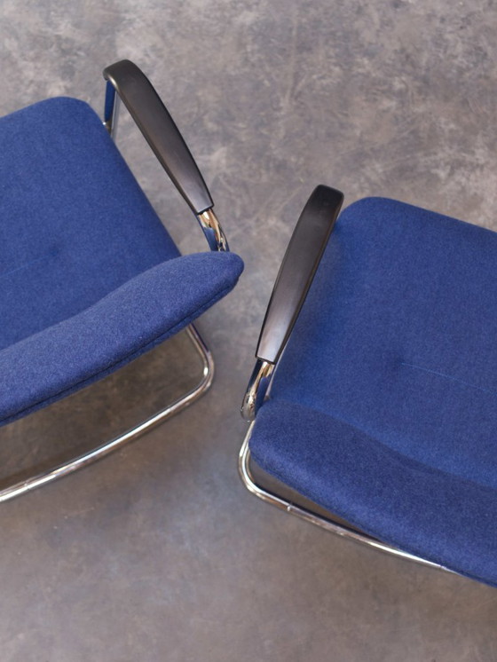 Image 1 of 2x Strafor SA - Buisframe Bureaustoelen