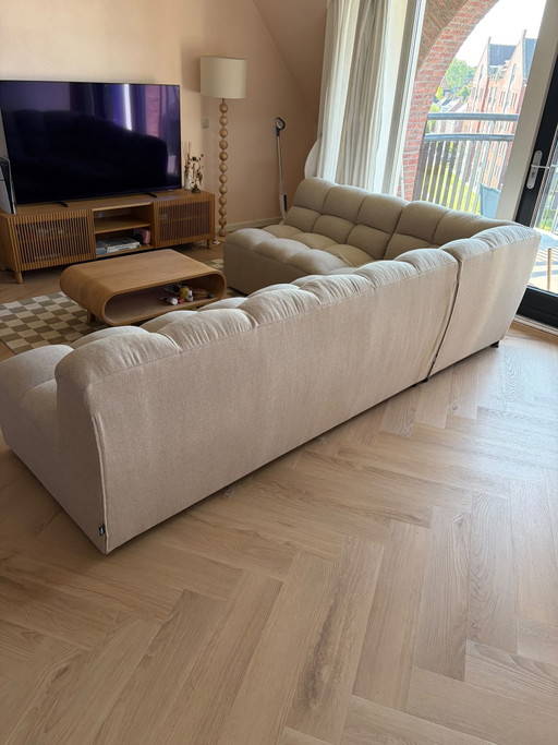Sofá esquinero de 3 piezas de madera