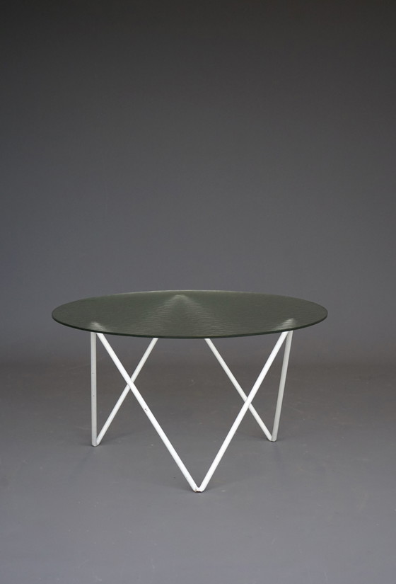 Image 1 of Minimalist Dutch Round Coffee Table. 1950S