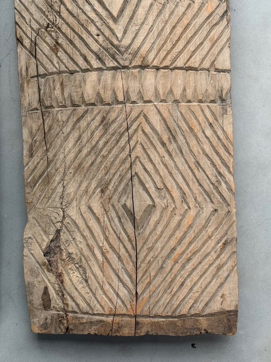 Image 1 of 2x Decorative authentic wooden shelves