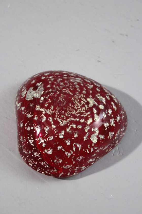 Image 1 of Vassoio portaoggetti in avventurina di Murano, Italia, circa 1970, design in stile Barovier Seguso