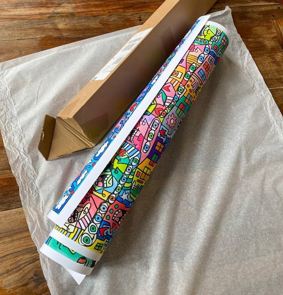 Image 1 of James Rizzi „Das Beste aus dem Leben machen“ – Poster 70 x 100 cm