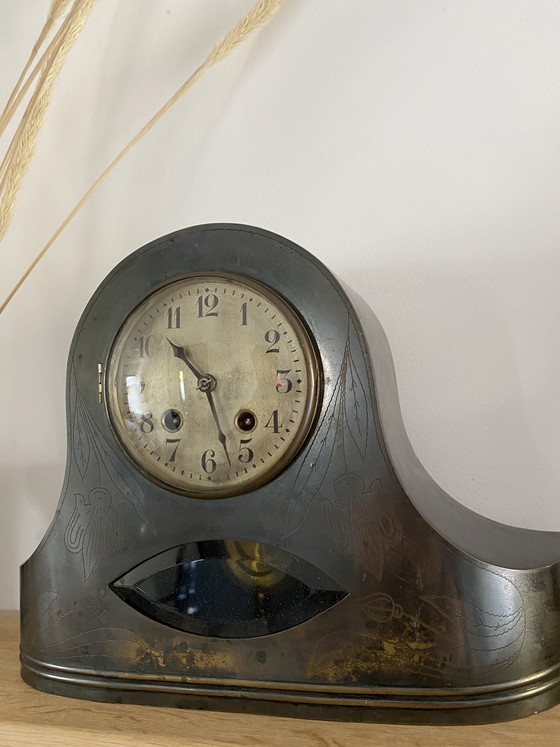 Image 1 of Orologio da camino antico Art Nouveau Art Déco