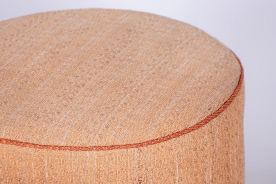 Gerestaureerde Bauhaus-kruk, verchroomd staal, verende bekleding, Tsjechisch, jaren 1930 – Krukjes, Textile (photo 4 of 7)