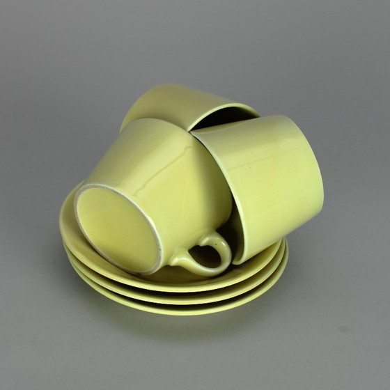 Image 1 of Kaj Franck (1911-1989) Juego de tres tazas y platillos, modelo Kilta, fabricante Arabia Finland, década de 1960.