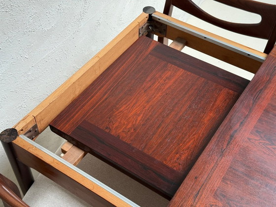 Image 1 of Mid Century Extendable Dining Table Rosewood | 120-170 cm