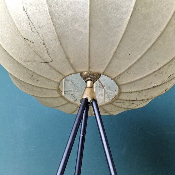 Image 1 of Lampadaire vintage en forme de cocon de Goldkant Leuchten – Allemagne, années 1960/70